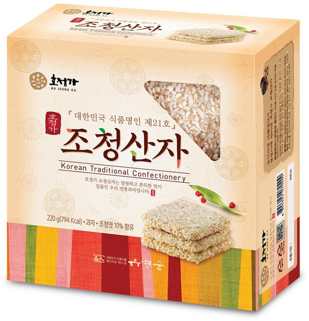 ileum^m호정가 조청산자 220g 제수용 전통스낵 과자 옛날간식 후식 디저트 가산자 선물용 맛있는일medi*^, 1개