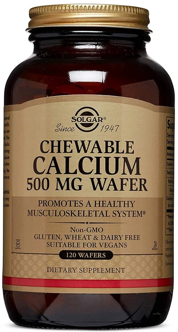 솔가 츄어블 칼슘 500mg 웨이퍼, 120정, 1개 - 쿠팡