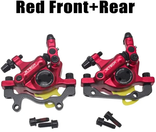 ZOOM XTECH HB100 MTB 유압 디스크 캘리퍼스 전면 및 후면 로터 G3 160/180MM MT200 M315 160mm 자전거 용, 05 Red A Pair, 1개