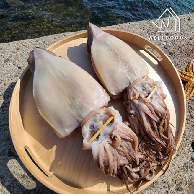 [웰굿] 포항직송 국내산 반건조 오징어 10미(1.7kg내외 특대), 1개, 1.7kg