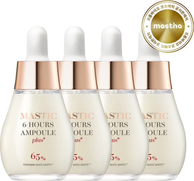 매스티나 식스아워스 앰플 시즌2 화이트매스틱 플러스 안티에이징 세럼, 20ml, 4개