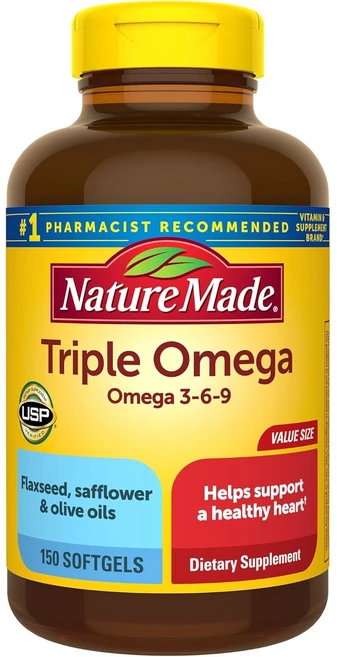 [정품보장]네이처메이드 트리플오메가 150정 Nature Made X 1병, 1개 - 쿠팡