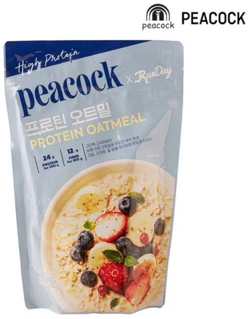 피코크 프로틴 오트밀, 1개, 500g