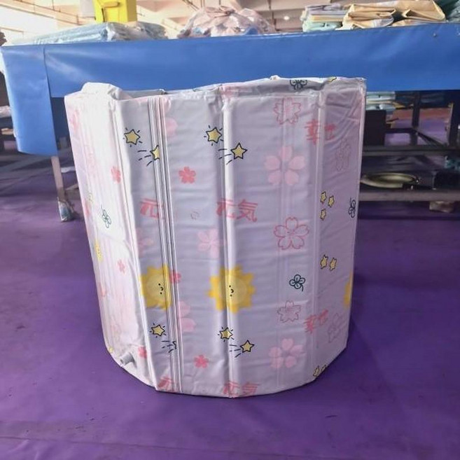 大人兒童摺疊浴桶 坐浴盆 泡澡浴缸, 櫻花白, 1個