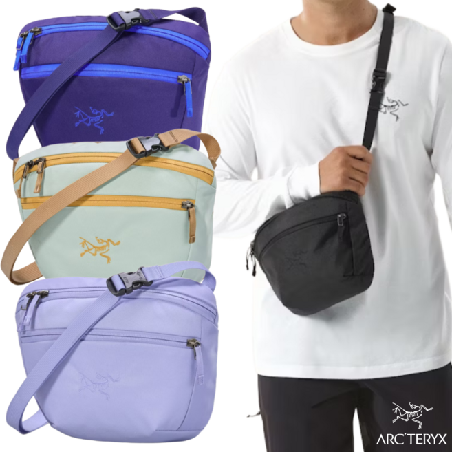 아크테릭스 맨티스 2 웨이스트백 남녀공용 등산 여행 크로스백 크로스바디백 소형 가방, 단일사이즈, 3. 트레일매직 (ABPSU08973/TWB)