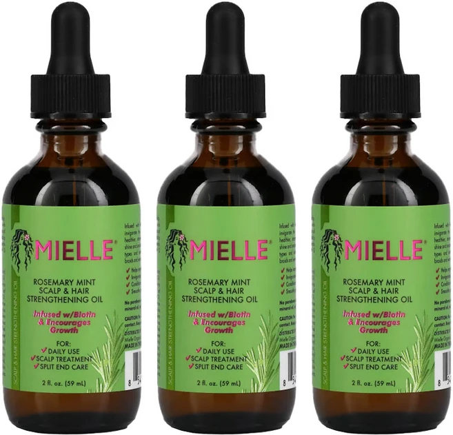 Mielle 미엘 오일 로즈마리 민트, 3개, 59ml - 쿠팡