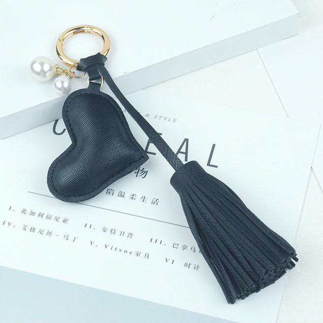 하트 테슬 진주 키링 키홀더 열쇠고리 가방장식 진주고리