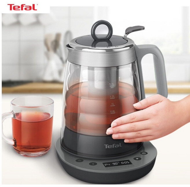 테팔 테팔 커피포트 약탕기 내열유리 단열 차탕기 거름망 강화 선물용 커피포트 무선 집들이 사무실 꽃잎차
