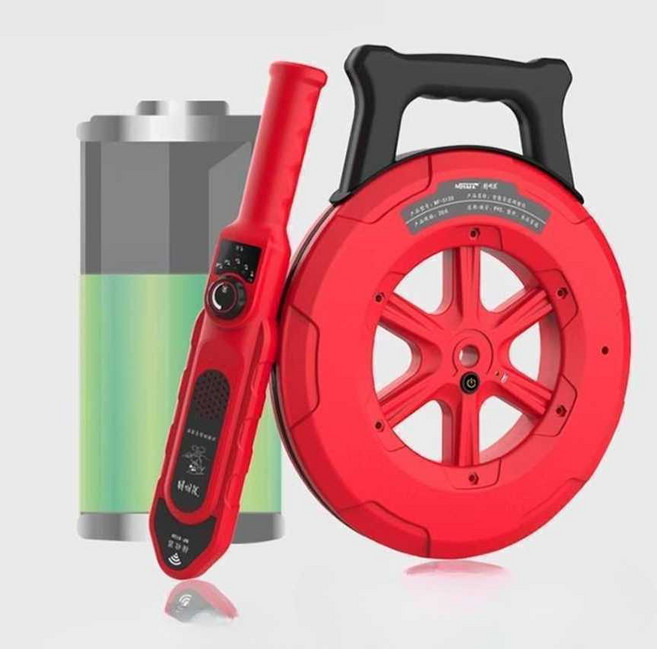 아리샵 관로탐지기 하수구 금속 막힘 배관 관로, 1개, 40m 충전 모델 프로브 10세트