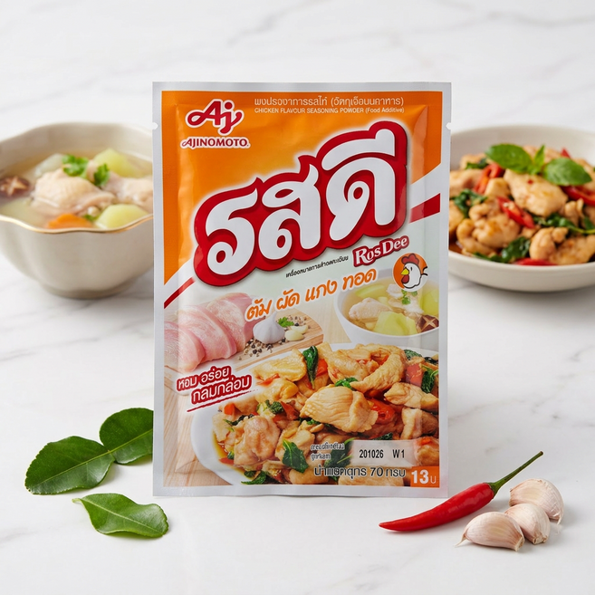 Food Seasoning Chicken Flavor 푸드시즈닝치킨플레이버 닭고기분말3.5%함유 70g 복합조미료 태국, 1개