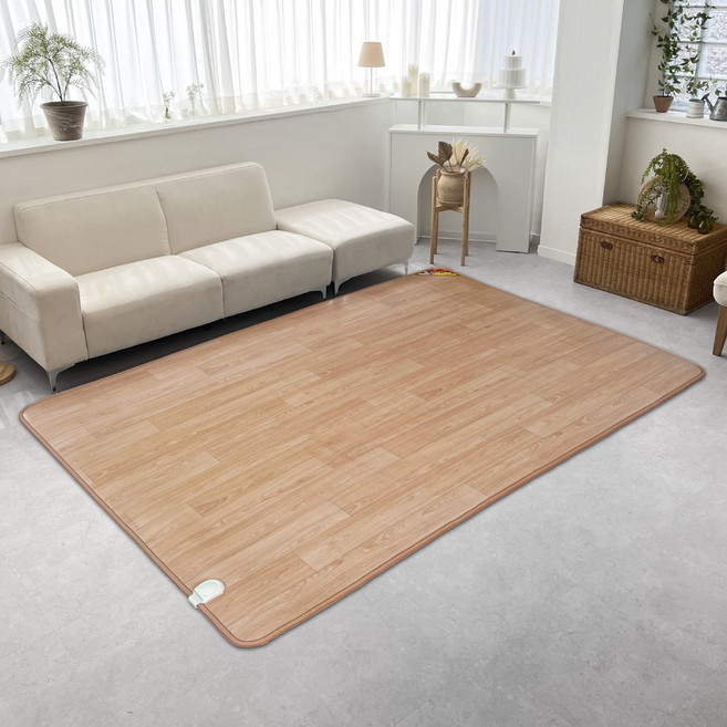 사계절구들장 거실용 온수매트 무소음 온열 전기매트 민무늬, 6인용 (270X183cm)