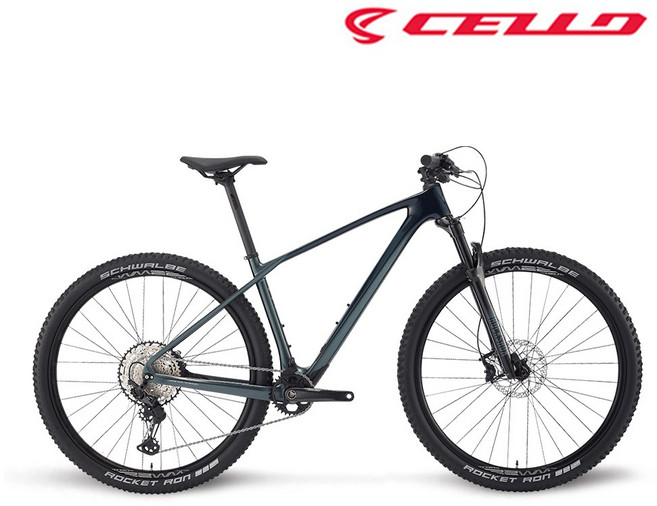 2024년 첼로 크로노 50 29인치 XT 12단 카본 MTB 자전거, S(380), 블랙/다크니켈실버. 블루블랙/블랙재이드, 1개