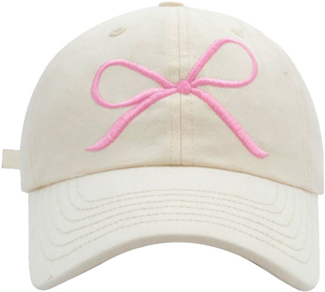 도파민리본 자수야구 모자 여성썬캡