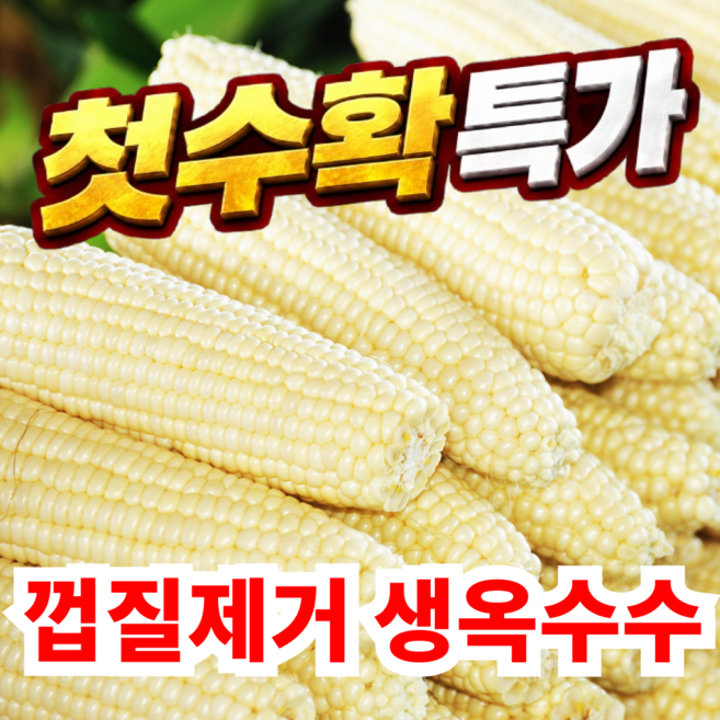 7위 - [2주한정특가] 껍질깐 국산 괴산 대학찰옥수수, 1박스, 15개(중)