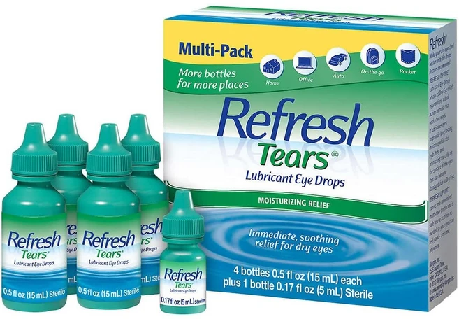 리프레쉬 Tears Lubricant eye drops 4x15 ml 1x5 ml, 1개 - 쿠팡