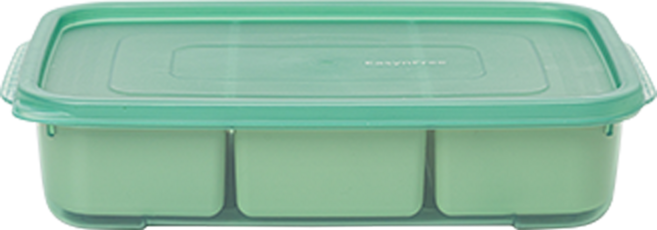 이지앤프리 튼튼이 웨이브킵 1700ml 6분할 그린, 1개입, 1세트