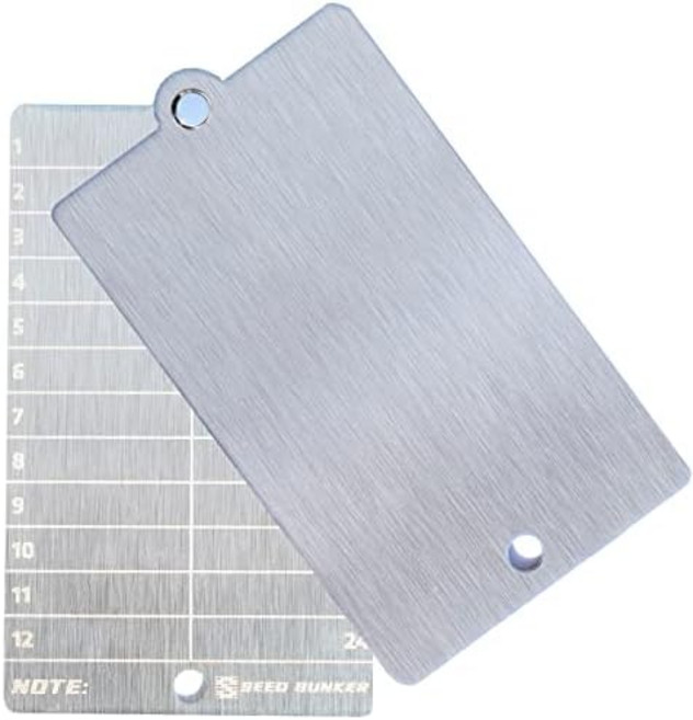 GELFORT Steel Seed Wallet 백업 비트코인 암호화폐 지갑 Seed Storage 암호화폐 콜드 지갑 백업 Safe Seed 스테인레스 스틸 플레이트(2 PACK SILVER), 2 PACK BLACK, 1개