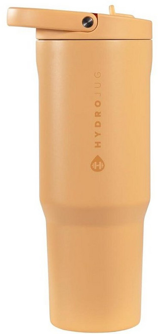 HydroJug 스포츠 - 빨대가 있는 스테인리스 스틸 텀블러 진공 단열 946.4ml(32온스) 누출 방지 물병 인체 공학적 디자인 재사용 가능 식기 세척기 사용 고, 매리골드
