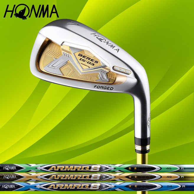 중고 혼마 베레스 IS-03 2스타 남성용 7번 단품아이언, 7번 단품아이언 (28.5도), 아마크8 54 R