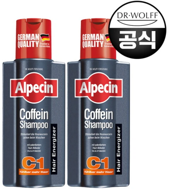 알페신 카페인 샴푸 C1, 250ml, 2개 - 쿠팡
