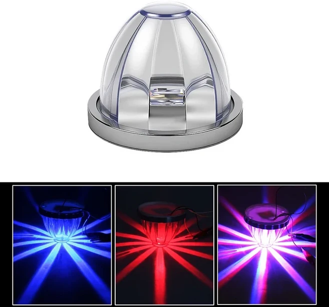 경고등 LED 라이트 트럭 사이드 IP6색상 듀얼 컬러 안전 신호등 차량 및 선박용, 02 티타늄