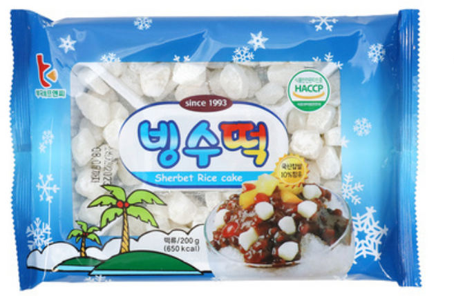 부국 빙수떡 200g, 19개