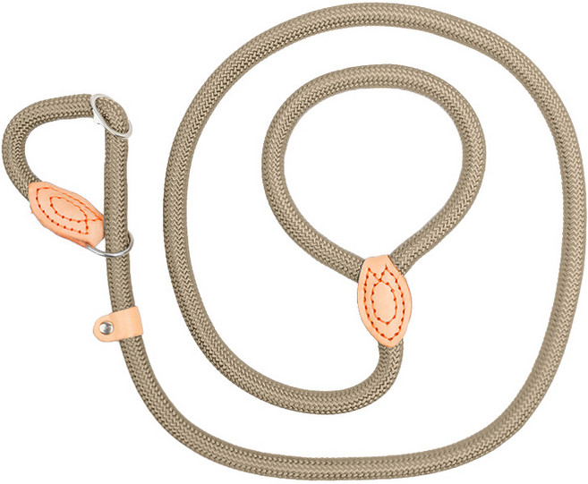 애견 반려견 일체형 리드줄 S 강아지 훈련용 산책 목줄 소형견, 1개, 카키베이지