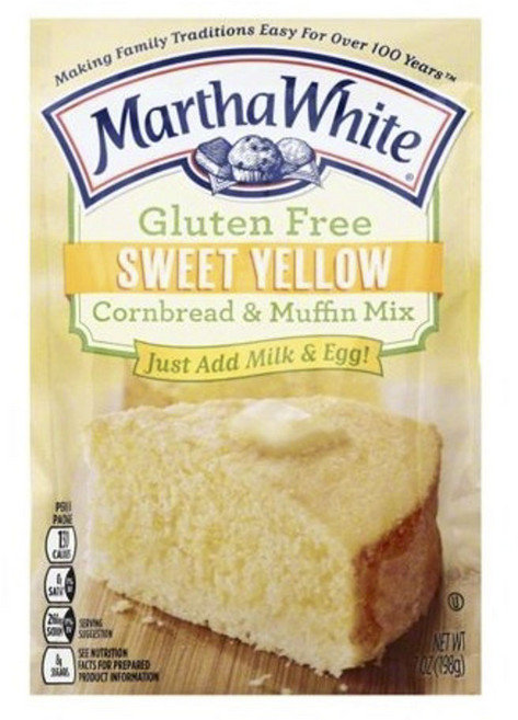 마르타화이트 콘브레드 & 머핀 믹스 스위트 옐로우 글루텐 프리, 1개, 198g