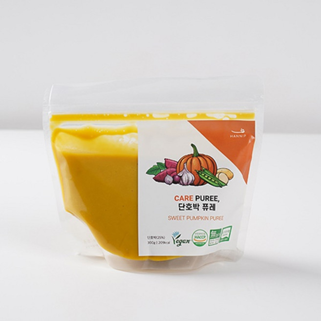 프리미엄건강식 한입퓨레 유기농채소스프 단호박퓨레 파우치형 간편식 300g X 7개