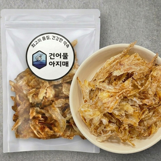 구운 쥐포채 100g 간편 술안주 마른안주 어포 채 소포장, 1개