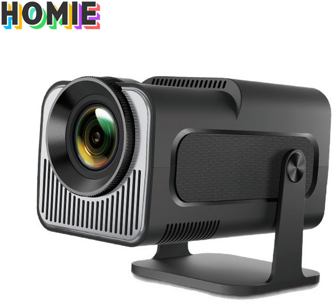 HOMIE 빔프로젝터 Wi-Fi 연결 블루투스 연결 미니 가정용 빔프로젝터 USB 재생가능 무선 프로젝터 리모컨, HY320