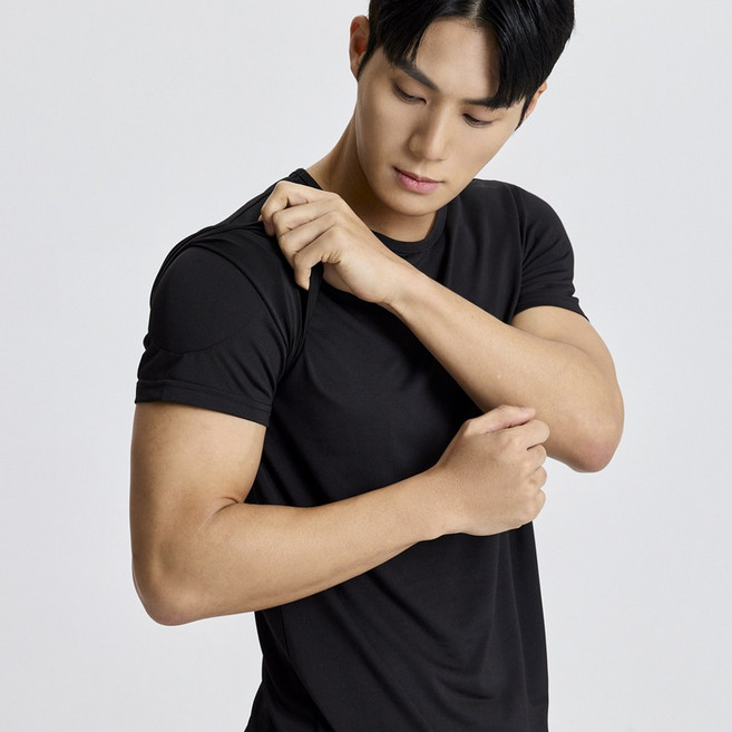 에밋 남성 남자 자신감 업! 어깨뽕 반팔 티셔츠 보정속옷