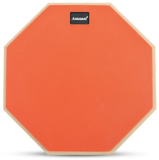 12인치 연습용 드럼패드 풀세트 입문용 스탠드 스틱포함 12인치오렌지+스틱, 1개, 12인치 오렌지