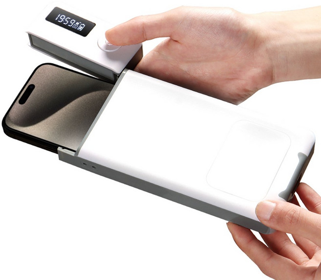 어썸컨셉 스마트폰 금욕 타이머 케이스 PRO 잠금 상자 몰입 자물쇠, 1개, 화이트