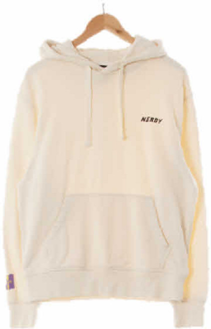 3186 널디 크림아이보리 면 루즈핏포켓후드티 [XS]