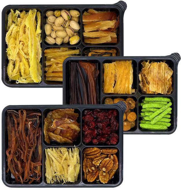 바보상회 마른안주 5종 모듬세트 플래터 A+B+C, 3개, 160g