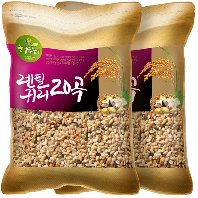 현대농산 렌틸콩 귀리혼합 20곡 5kg, 2개