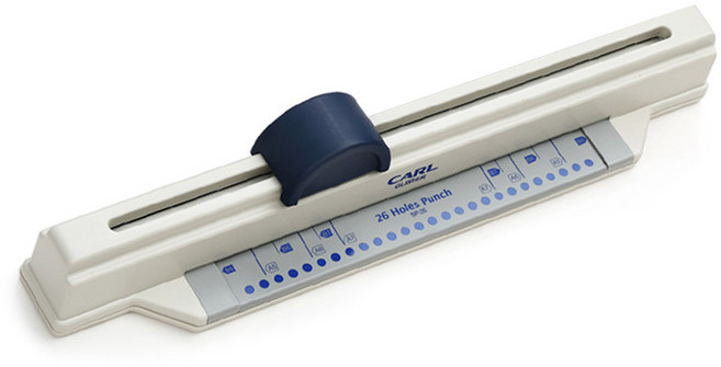 Carl 다공펀치 타공기 30공 슬라이드형 SP-30N, 1개, 아이보리