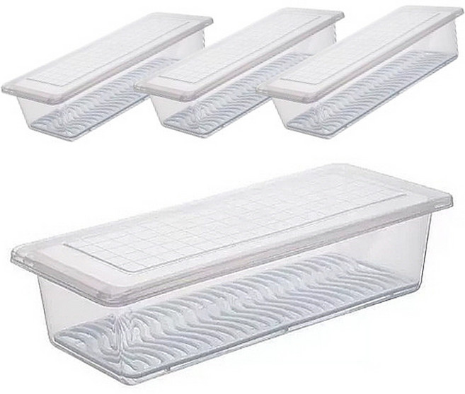 하우스토리 냉장고 보관용기 야채 정리함 냉동실 보관함 4P, 4개, 1세트