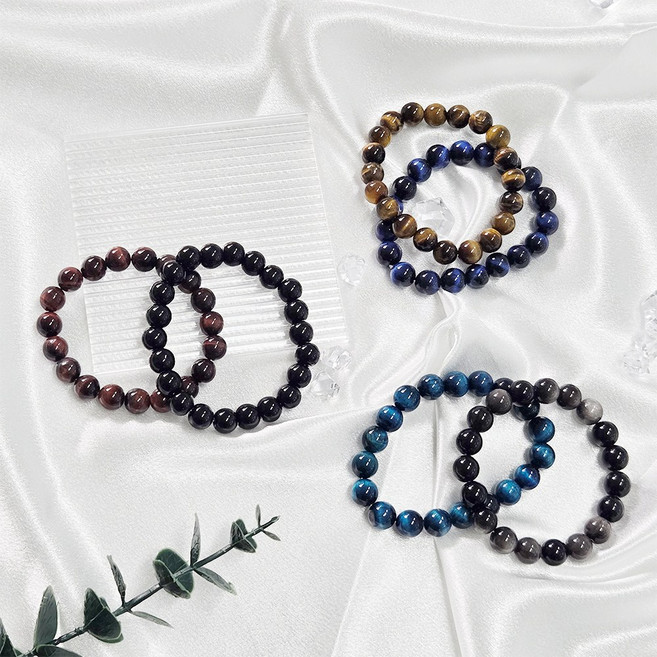 남녀공용 천연원석 팔찌 데일리 커플 행운팔찌