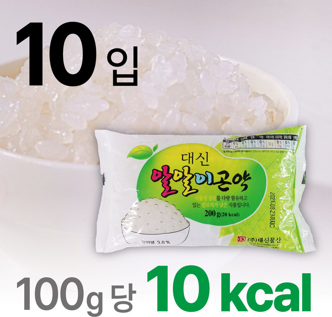 대신곤약 알알이 곤약 습식타입, 10개, 200g