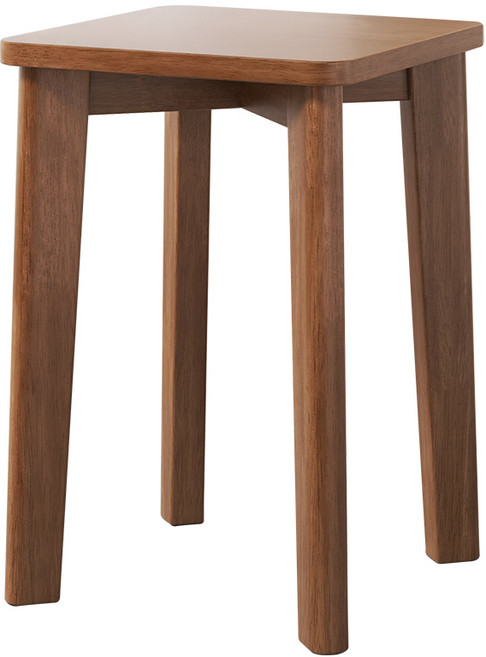 온더루프 사각 원목 스툴 의자, 1개, 월넛