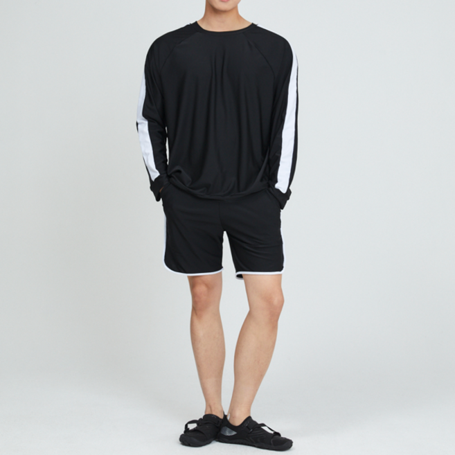 썬프리즈 오버핏 래쉬가드 3종 상하의 세트 빅사이즈 남성용