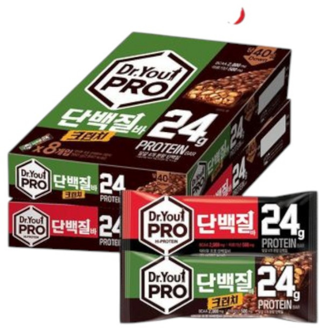[오리온]닥터유프로 단백질바(70g)8p+크런치(70g)8p