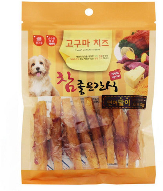 애완견 영양 고구마치즈 연어 간식 100g 5개 댕댕이 중형견 시츄