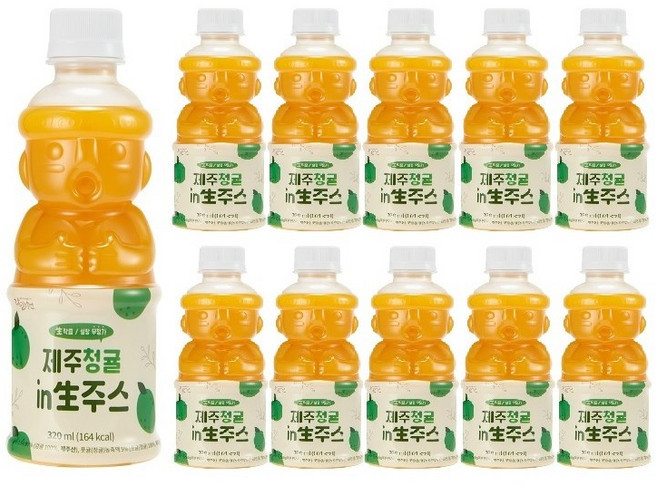 제주청귤 착즙주스 제주인생주스, 8개, 320ml