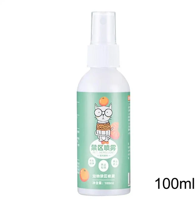 고양이 긁힘 방지 스프레이 100ml 천연 훈련 보조 자극 없음 오렌지 향기 소파 가구 보호 장치, 01 100ml - 쿠팡