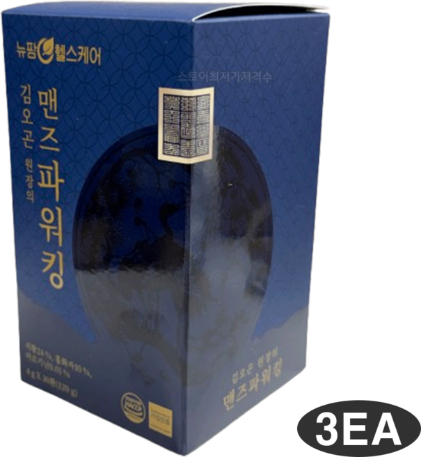 김오곤 맨즈파워킹 중장년남성 건강 아르기닌, 3개