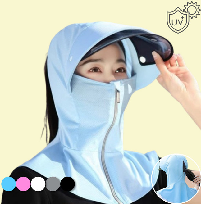 브라이프 얼굴전면 완벽보호 자외선차단 모자