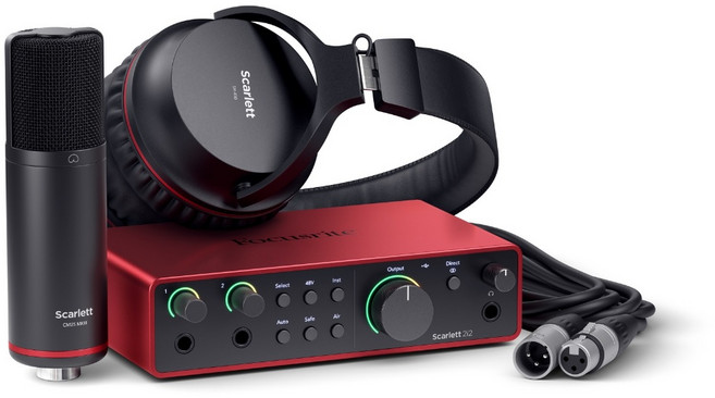 Focusrite Scarlett 錄音介面套裝組, 第四代 2i2 套裝組